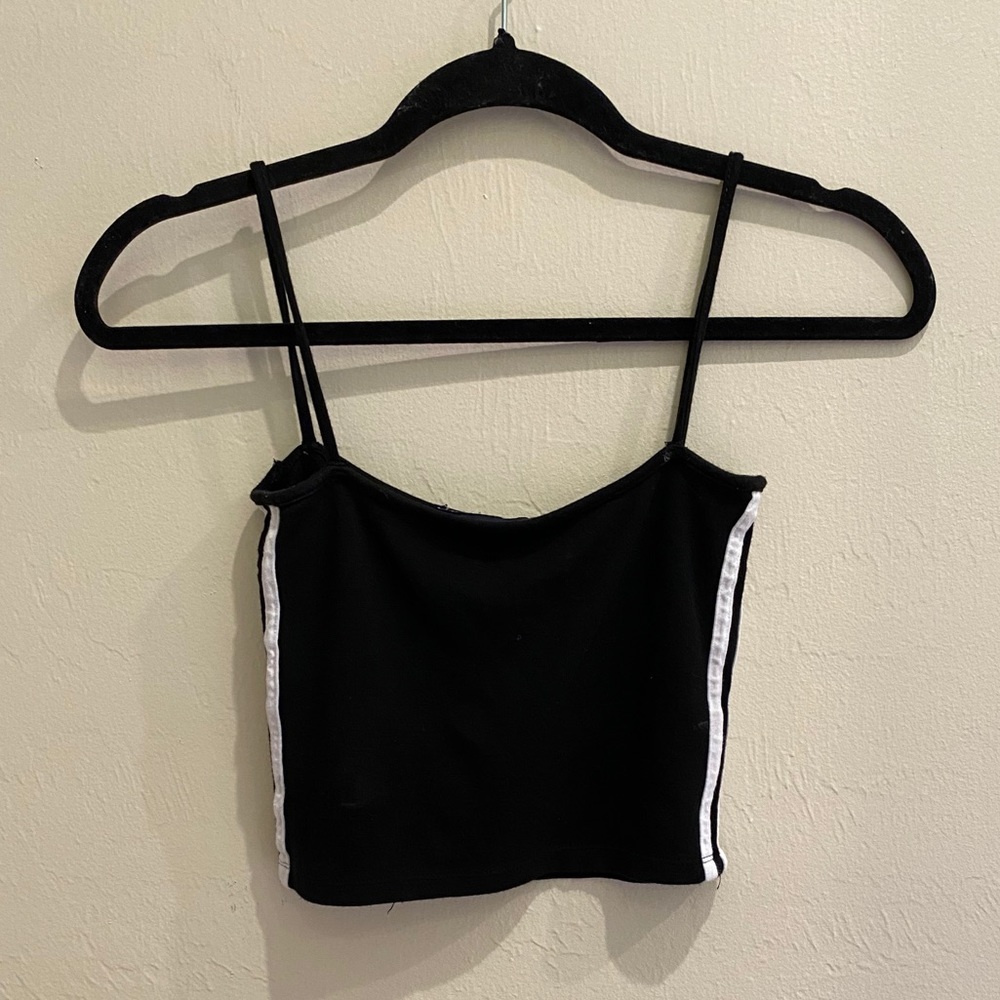 Lightly Used Brandy Melville Black Crop Tank Top